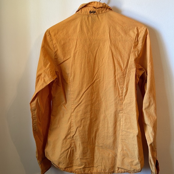 Western Cruel Girl button up long sleeve Medium Cowgirl Rodeo Country yellow EUC - Picture 7 of 7